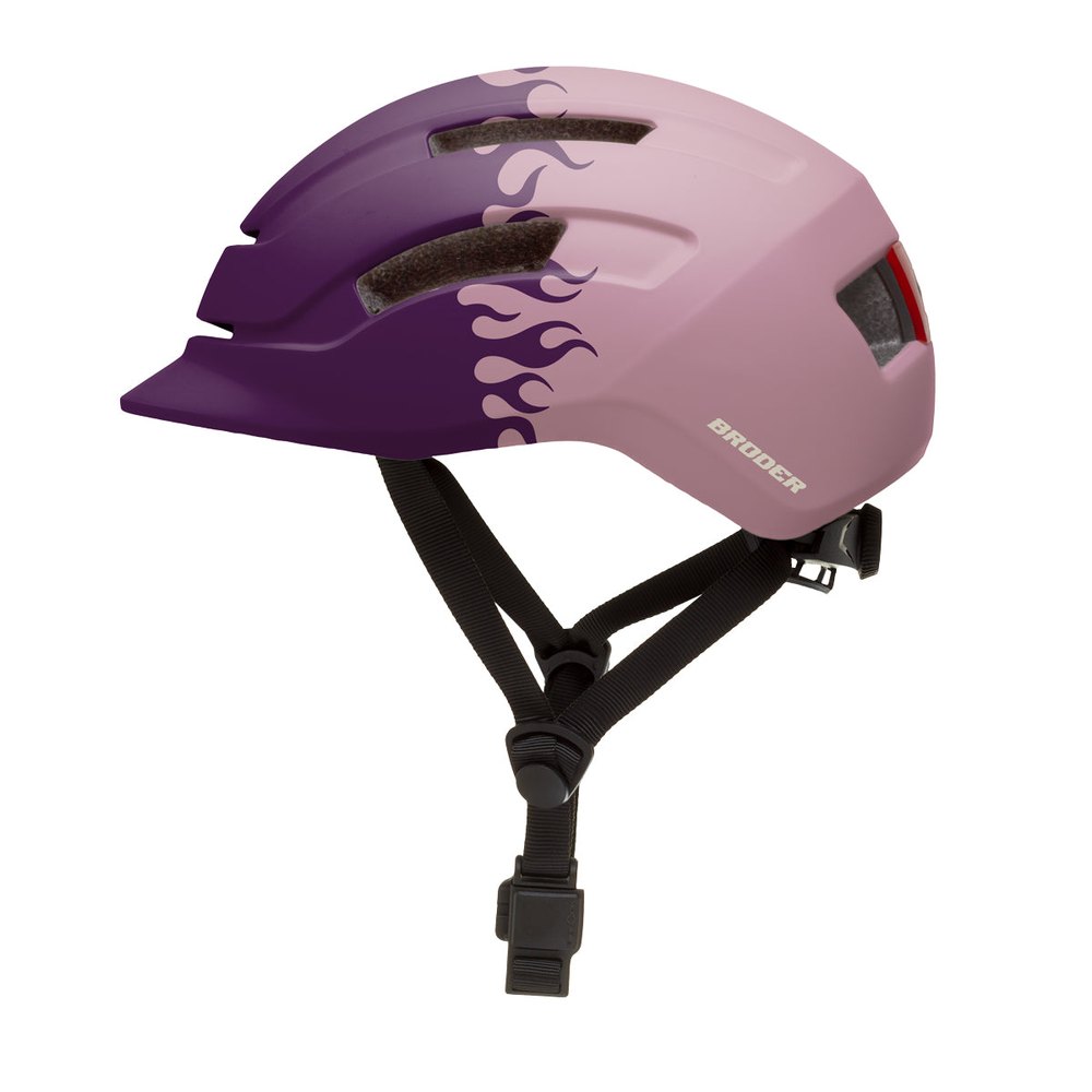 Capacete Broder Purple Haze Flames
